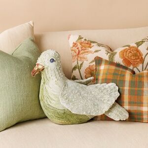 John Derian X Target 2025 Figural Beaded Dove Pillow NWT
